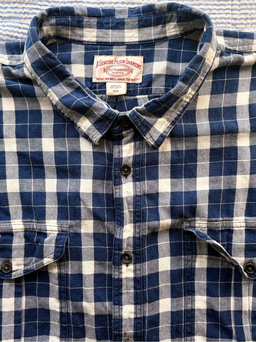 Filson Men’s Button Front Shirt Outdoor Workwear Heritage Style